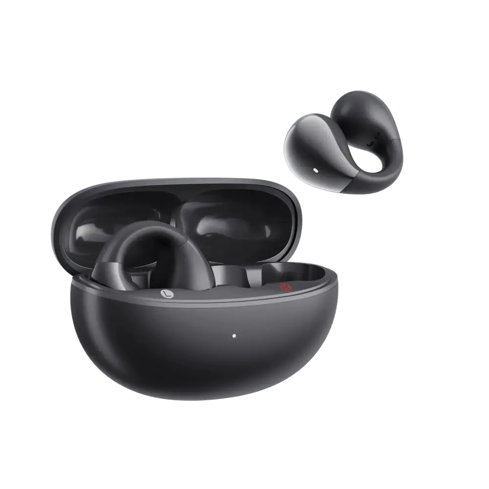 Fone QCY Crossky C30 open-ear em formato C para treino