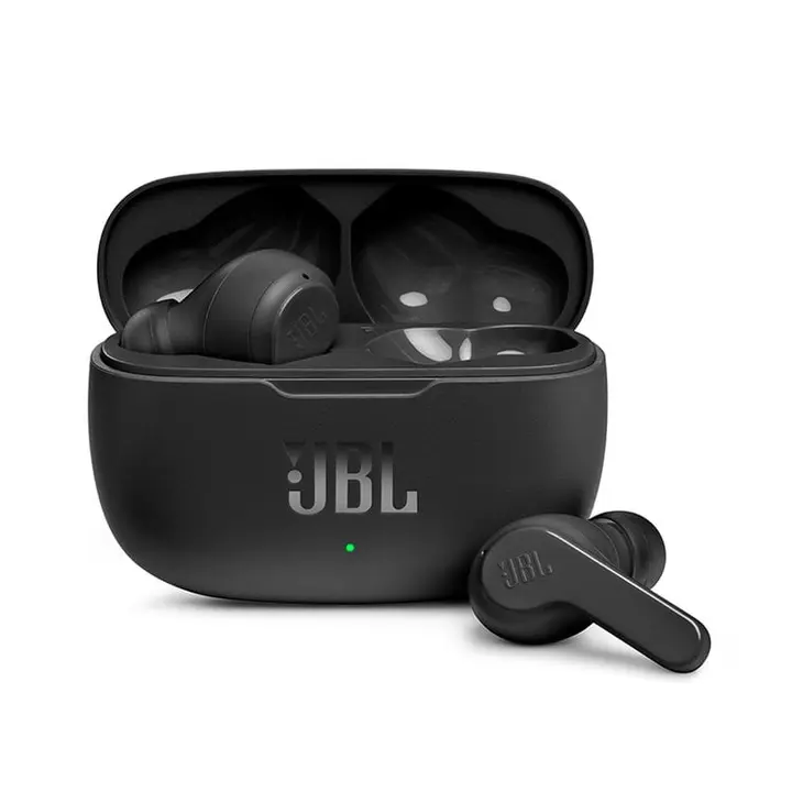 JBL Wave 200TWS preto com estojo de carregamento