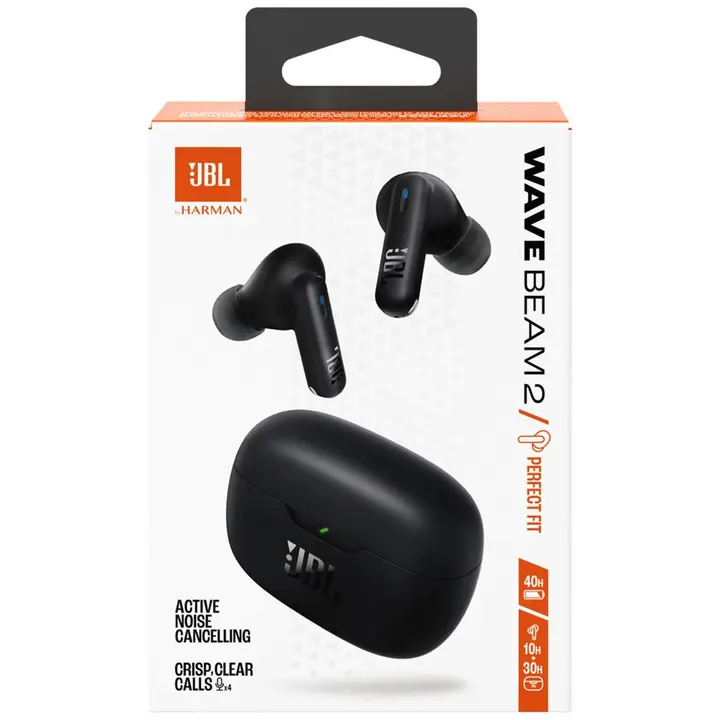 JBL Wave Beam 2 preto com estojo